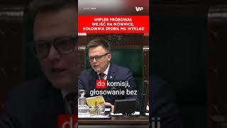 Hołownia wykłada Wiplerowi wnioski formalne