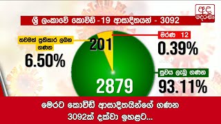 මෙරට කොවිඩ් ආසාදිතයින්ගේ ගණන 3092ක් දක්වා ඉහළට...