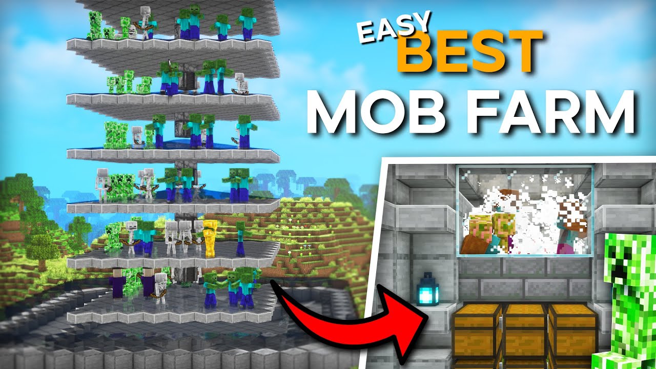 Minecraft ALL MOB Farm Tutorial 1.19 - INSANE LOOTS ! - YouTube