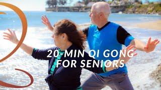 20-Minute Gentle Qi Gong Exercise Routine for Seniors - Seated or Standing