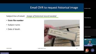 Issuing historical birth and death records