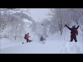 雪の軌跡【袴岳 東峰】