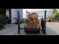 hengwang group customer visit our factory and testing drill rig machine