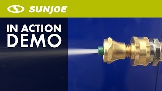 SJI-PPN01 - Sun Joe Pinpoint High Pressure Flow Jet Sprayer Power Nozzle In Action Demo