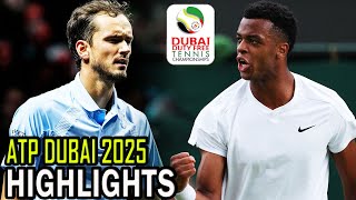 Daniil Medvedev vs Giovanni Mpetshi Perricard Round 2 Highlights | Dubai 2025