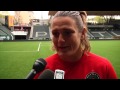 nadine angerer settles in with portland thorns 2014 training