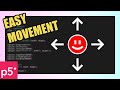 Beginner's Guide: Make things move with keyboard input in P5js