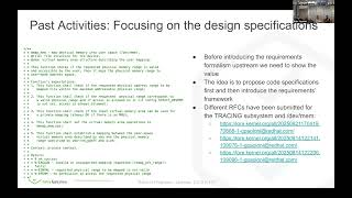 Introducing SW Requirements in the Linux kernel development process status and next steps