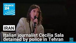 Italian journalist Cecilia Sala detained by police in Tehran • FRANCE 24 English