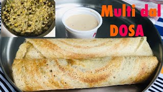 Healthy and tasty Dosa |Multi grain Dosa | Crispy Dosa | Instant morning breakfast idea |