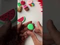 cute 🍉🌙🍍🌳 ideas youtubeshorts diy super clay ideas 💡 art