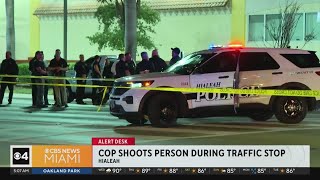 Hialeah police shoot car theft suspect at traffic stop