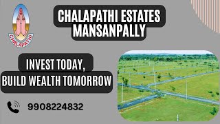 Experience Luxury Living at Chalapthi Estates Mansanpally #realestate #maheshwaram #property #plot