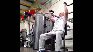 Strong man,heavy weights sports training video