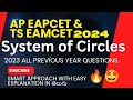 SYSTEM OF CIRCLES 2023 ALL PYQ'S || EAMCET-2024 || BY : AKBAR SIR ||