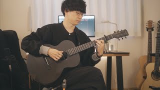 How does a Carbon fiber guitar sound with built-in effects? | Enya X3 Pro Mini