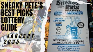 Sneaky Pete's Best Picks Monthly Lottery Guide 🐔 January 25 Lottery Suggestions