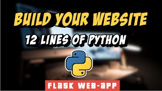 Flask Project : Build your Own URL Shortener website in 12 lines of code