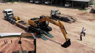 Excavator SANY SY215c แกะกล่อง ใหม่กิ๊ก ยินดีกับท่าน สจ.ด้วยนะครับ