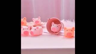 Piggy Water Bath Squirties - Fun Floating Squeeze and Squirt Bathtub Squirters - Ideal Toys for Kids