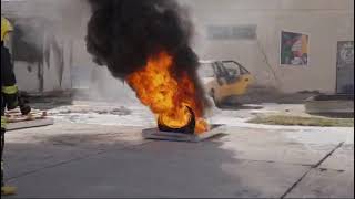 ColdFire demo by ramzi in Iraq on tire