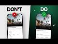 7 UI/UX Design Mistakes that I Wish I Knew as a Beginner
