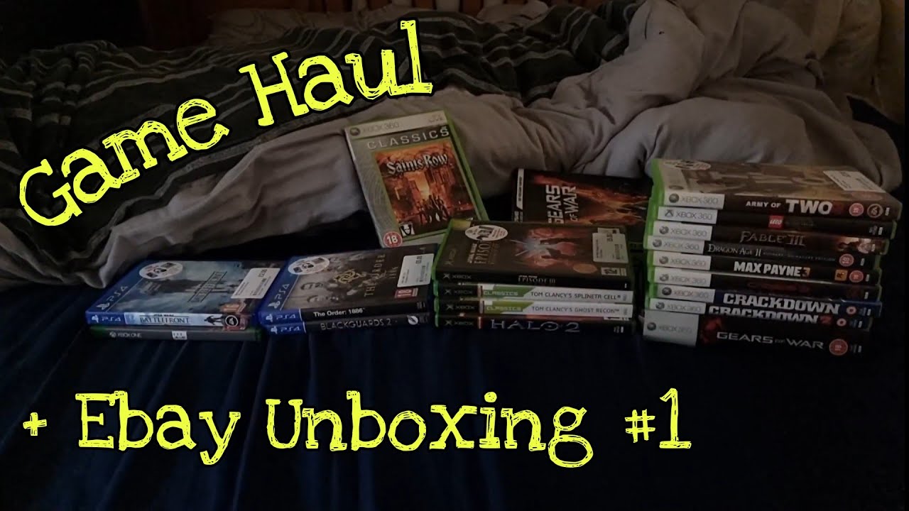 Ebay Unboxing Game Haul 1 Xbox Xbox 360 Xbox One Ps4 Games