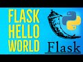 Python Flask Tutorial 2 - Create a Hello World App | how 