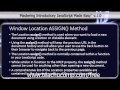 JavaScript Training Tutorial Window Location ASSIGN() Method