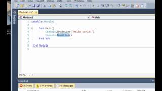 Visual Basic 2010 Tutorial #2 : Hello World Program