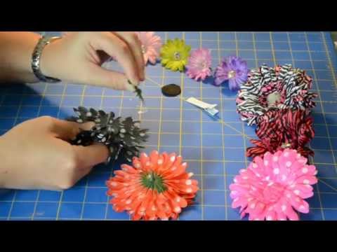 How To Make Custom Hair Flower Clips How To Make Custom Hair Flower Clips