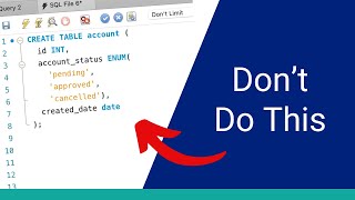 Stop Using ENUMs in Your Database (Use This Instead)
