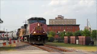 UP Southbound in Downtown Bryan - 5/6/2012