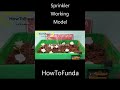 sprinkler working model science project  - #shorts  - howtofunda