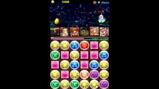 【パズドラ】ツインリット降臨！超地獄級　バステト×白メタ　ノーコン