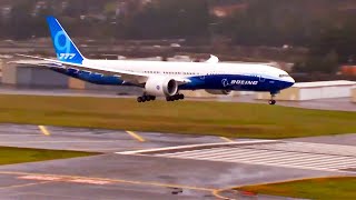 Boeing 777X full landing and press conference