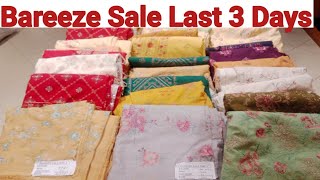 Bareeze Winter End Season Sale Continues til Friday/Last 3 days to avail discounts