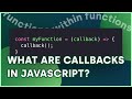 What are Callbacks in JavaScript? | How Create and Use Callback Functions