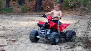 aidan riding 4wheeler