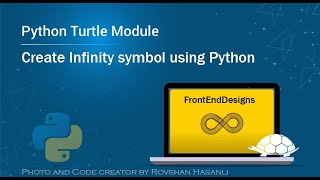 Create Infinity symbol using #Python | Python Turtle ilə sonsuzluq işarəsi