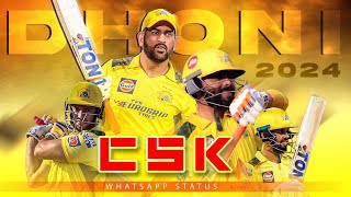 Csk Whatsapp Status | Dhoni Status | | Chennai Super Kings - 2024