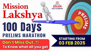 Mission Lakshya: 100 Days Prelims Marathon – Crack UPSC Prelims 2025! #upsc #prelimspreparation