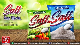 Salt Packing Design - Corel Draw X7 Tutorial - Designed by  Graphics Inn