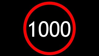 1000 second countdown | timer