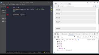 Selecting DOM elements using CSS Selectors in JavaScript
