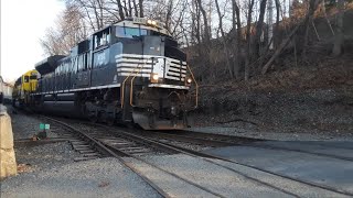 EX NS SD70M 2 leads the SU 99 up Sparta Mountain