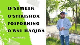 O`SIMLIK O`STIRISHDA FOSFORNI O`RNI HAQIDA