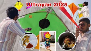 Uttrayan 2025 | kite festival 2025 | પોષ પૂનમની ઉજવણી | ઉત્તરાયણ સ્પેશિયલ ઉંધીયું | NileshBalasVlogs