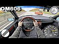 MERCEDES-BENZ W124 300 DIESEL OM606 TOP SPEED DRIVE ON GERMAN AUTOBAHN🏎