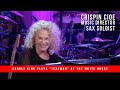 Saxophonist Crispin Cioe Performs with Carole King on 